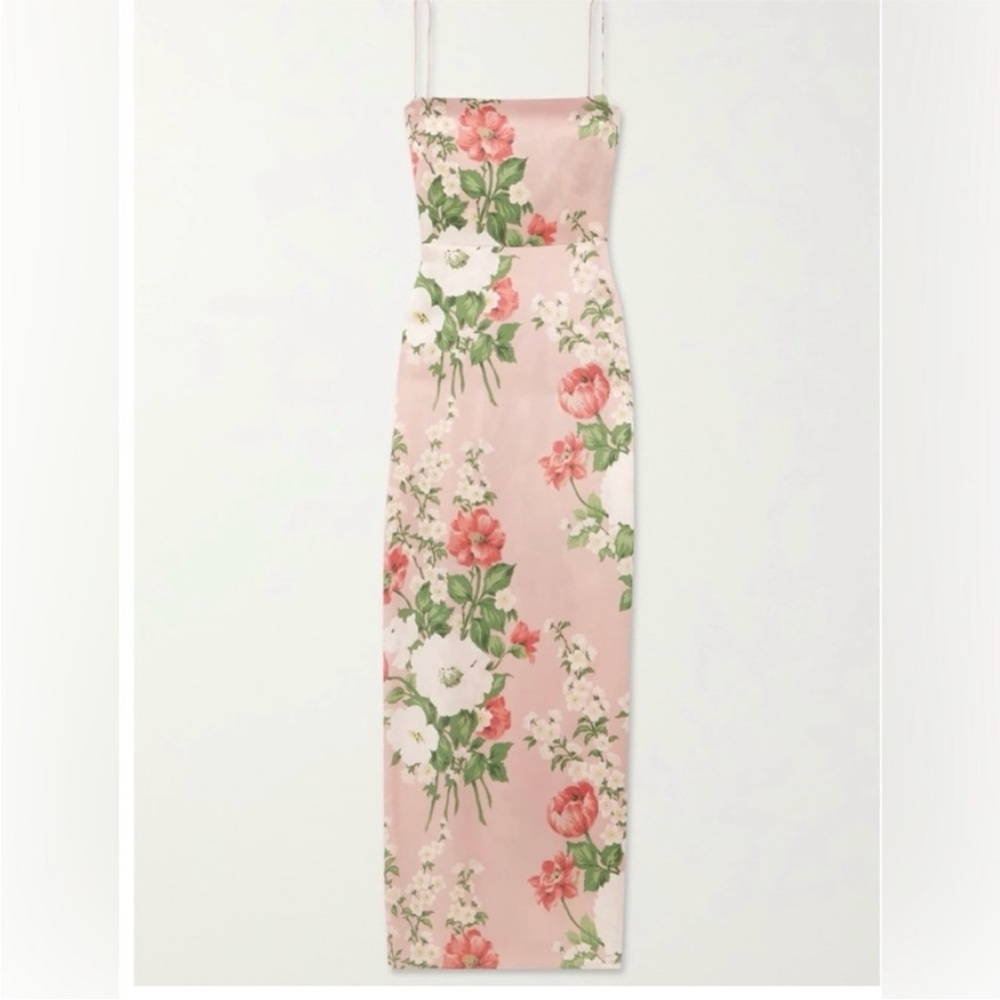 NEW Reformation Frankie Silk Dress - Picture 2 of 13